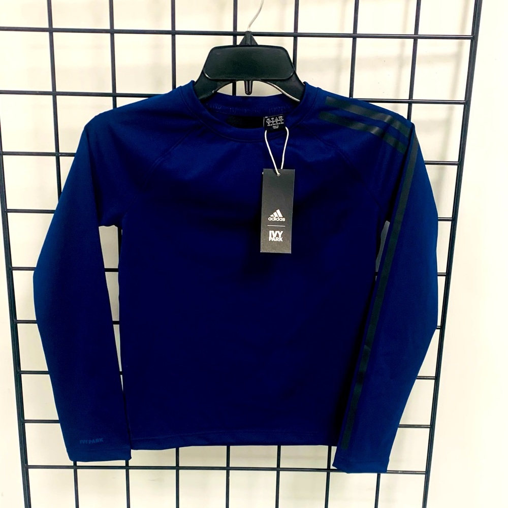 ADIDAS X IVY PARK HALLS OF IVY MIDNIGHT BLUE LONG SLEEVE SHIRT